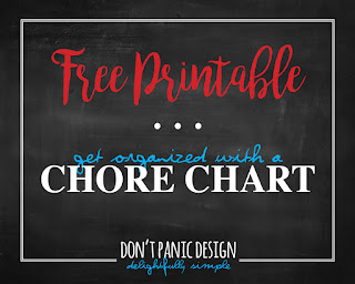 Don't Panic Design Free Printable Chore Chart