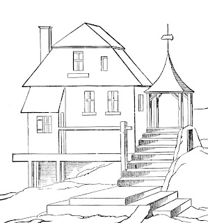 house coloring pages, free coloring pages