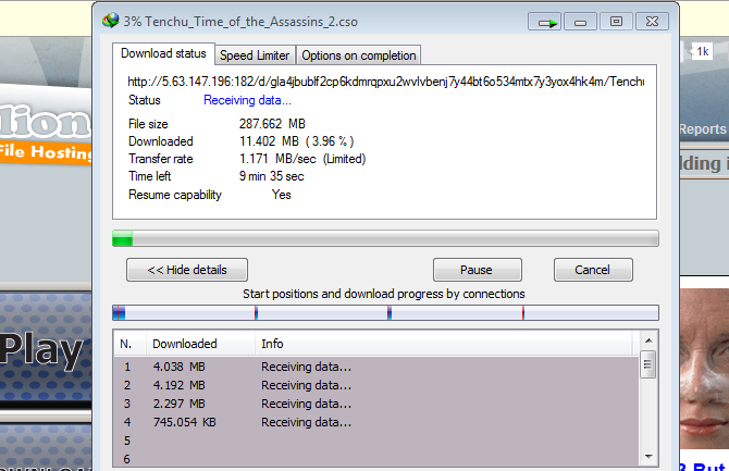 6.Download speed with my idm