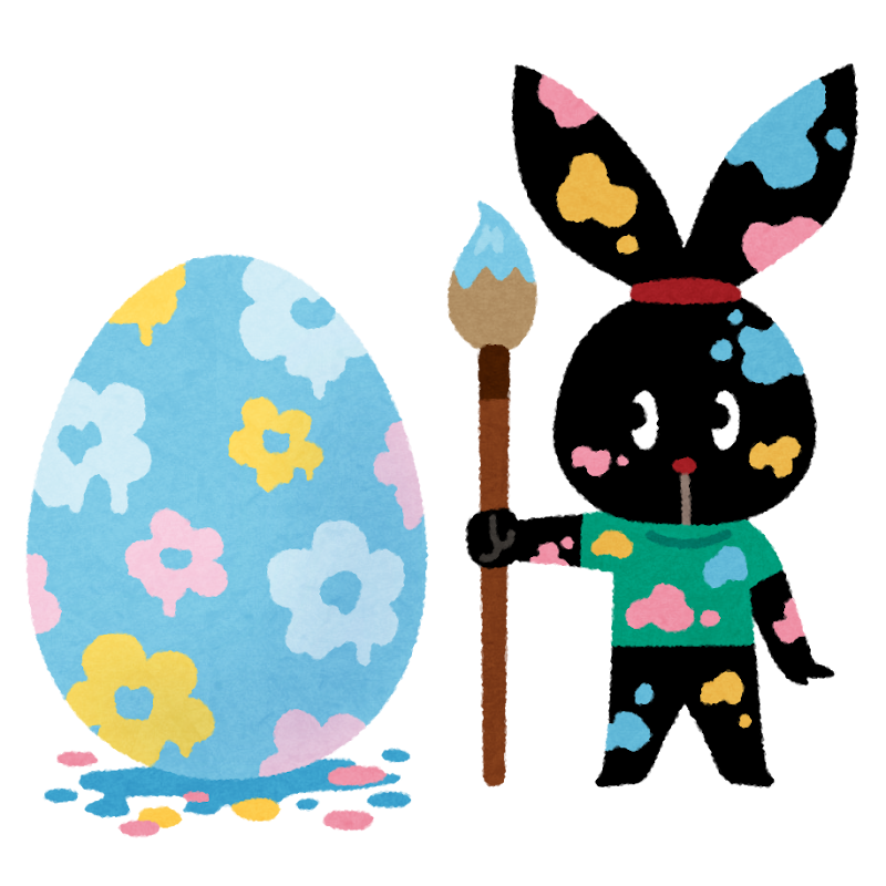 イースターエッグを塗る ぴょこ のイラスト かわいいフリー素材集 いらすとや イースターエッグを塗る ぴょこ のイラスト かわいいフリー素材集 いらすとや