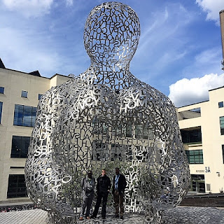  Sculpture by Jaume Plensa at Simonsland,  University of Borås.