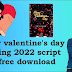 valentine's day Wishing 2022 script for free download - CrushTech.