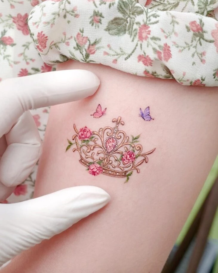 Tatuajes de coronas para princesas