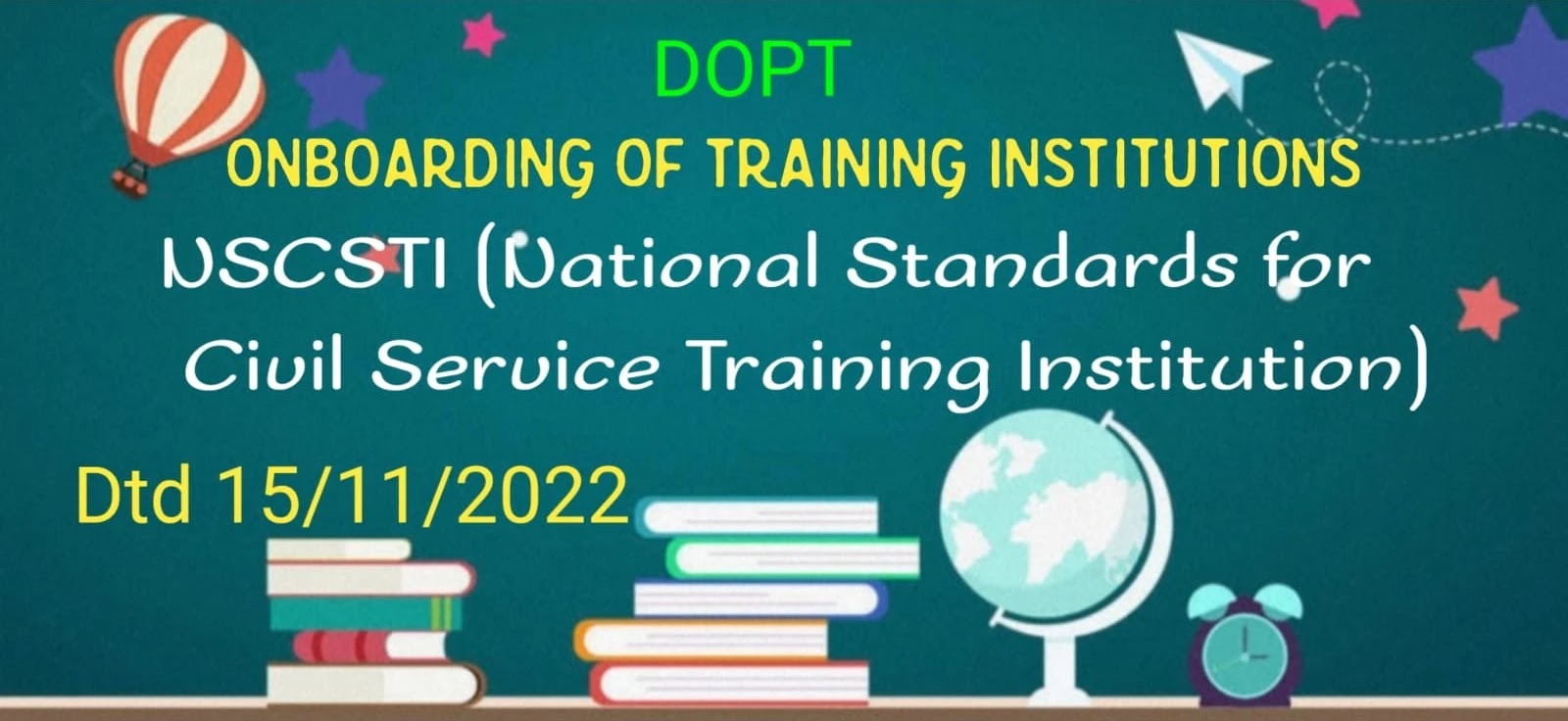 Onboarding of Training Institutions to NSCSTI (National Standards for Civil Service Training Institution) web portal by CBC (Capacity Building Commission)