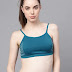 teal blue rapid dry yoga sports bra