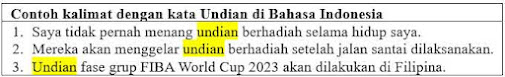 20 Contoh Kalimat Undian di Bahasa Indonesia dan Pengertiannya