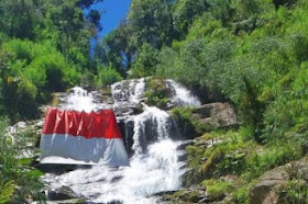 Wisata Air Terjun Malute Bersusun Delapan di Mamasa Sulawesi Barat