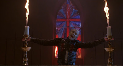 Pinhead goes to church and even delivers the guest sermon. Now I want a sequel where he goes full-on televangelist...