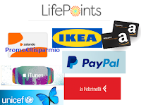 Logo LifePoints : guadagni sempre con i sondaggi da convertire in buoni Amazon, Zalando, pagamenti PayPal e non solo