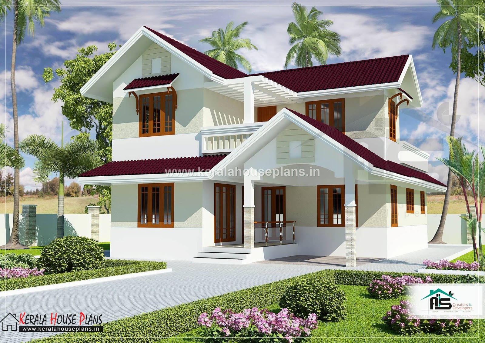  kerala model house plans with elevation  1829 sqft