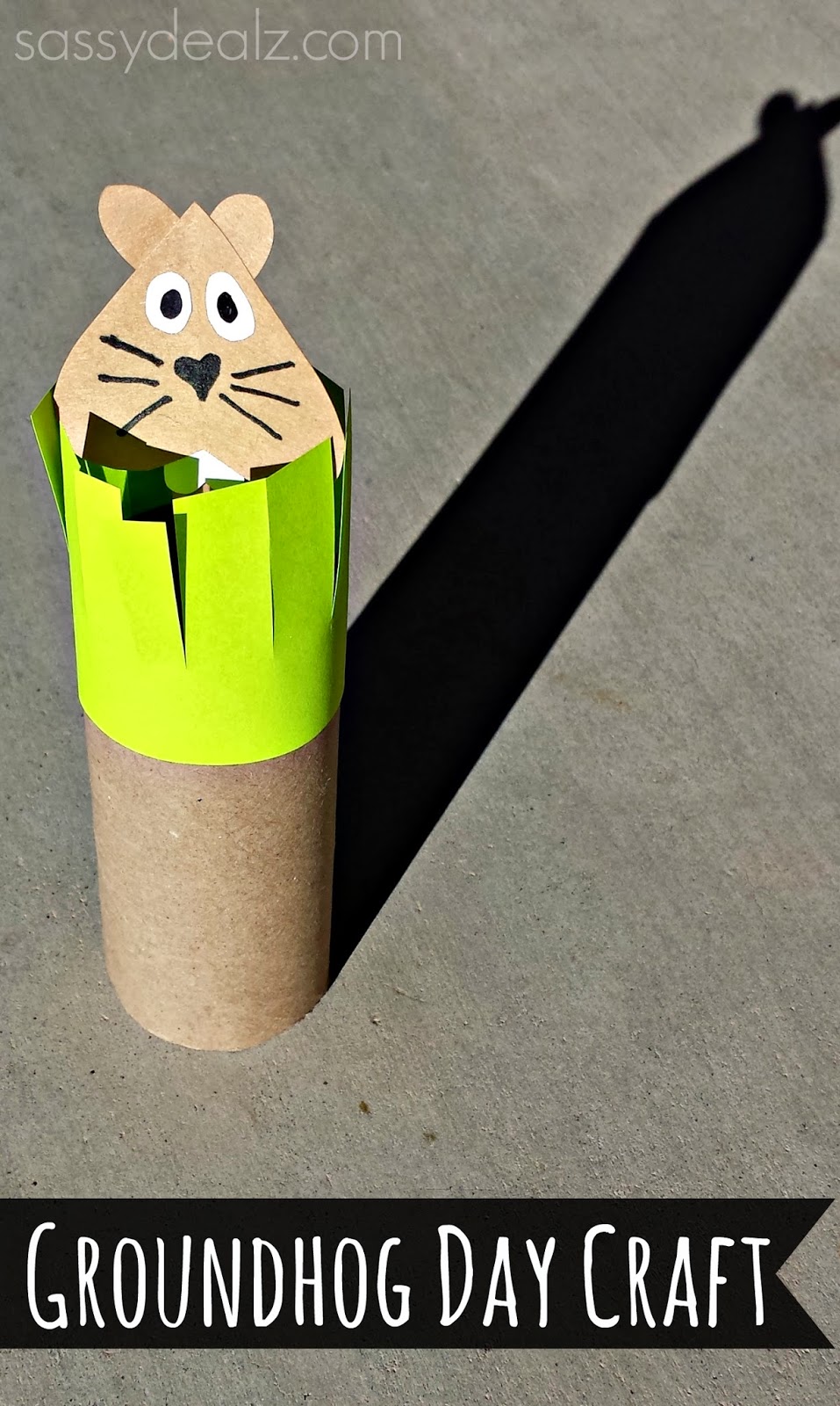 Groundhogs Day Toilet Paper Roll Craft For Kids - Crafty Morning