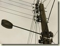poste lampada queimada