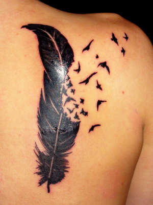 Feather Tattoos are very unique unique tattoo ideas 