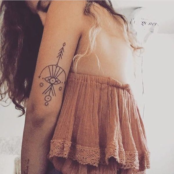 Tatuagens geométricas - 56 ideias femininas que vão deixar vocês inspiradas