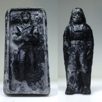 Star Wars “Relics” Resin Figure Series 2 by HealeyMade - Captain (Prisoner) (aka Han Solo in Carbonite) & Dark Lord (Version II)