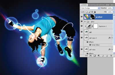 Tutorial Photoshop—Glowing Dance