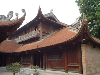 Exterior view of the Temple of literature (Van Mieu - Văn Miếu), Hanoi, Vietnam