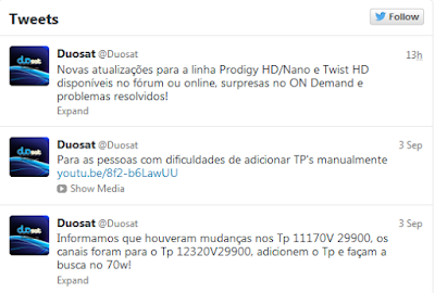 Duosat informa novas atualizações e mudanca de tps img2