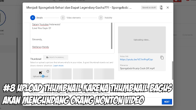 Upload Thumbnail Video Youtube