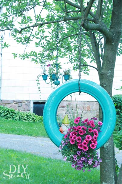 Old Tire Planters