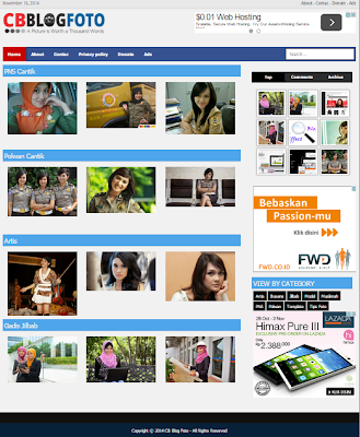 Template Blog khusus Foto (Phlog/Photolog)