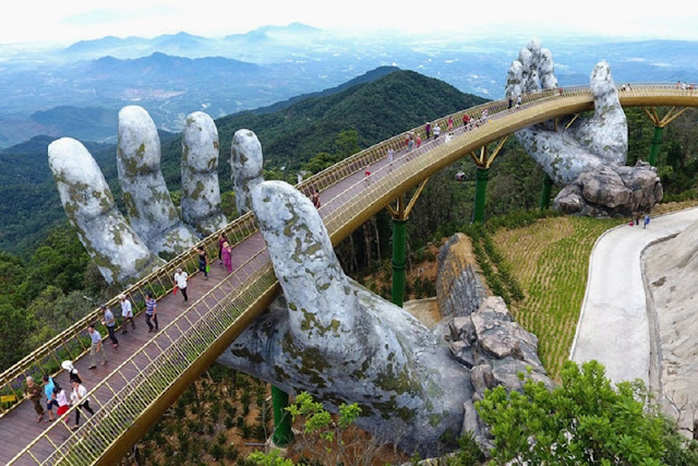 <img src="The Golden Stone Hand 'Golden Bridge'.jpg" alt="Ba Na Hills:The Golden Stone Hand 'Golden Bridge' Latest Attraction In Vietnam">