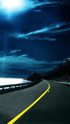 Highway At Nights iPhone 5 Wallpapers