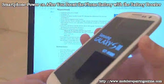 phone power on with battery booster