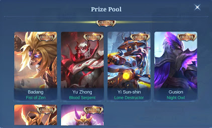 Prize pool Epic Box Event Surprise Box Mobile Legends