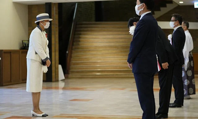 Empress Masako is the honorary president of the Japanese Red Cross Society. Crown Princess Kiko, Princess Nobuko and Princess Hisako