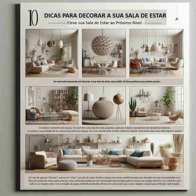 10 dicas para decorar a sua sala de estar