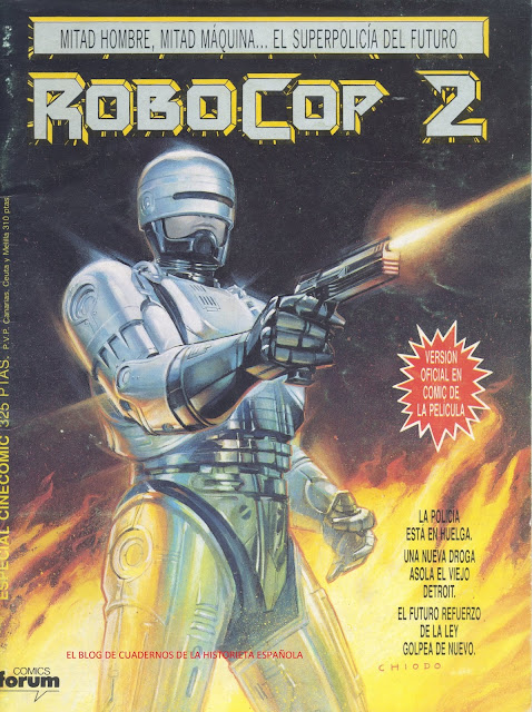 Portada Robocop 2. Editorial Planeta DeAgostini, 1990