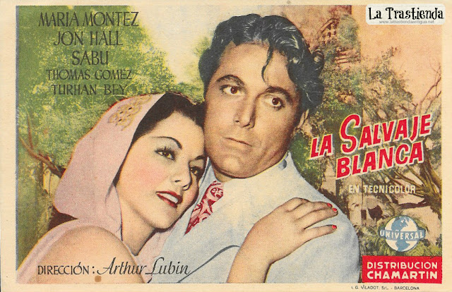 La Salvaje Blanca (Horiz.) - Programa de Cine - Maria Montez - Jon Hall