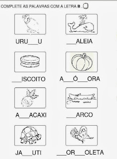 Atividades com Consoantes para Alfabetização