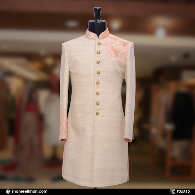 Pink Sherwani