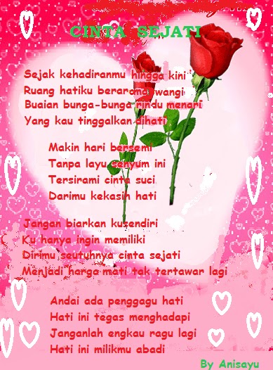  PUISI  CINTA  BY ANISAYU Kata2 Bijak  Puisi  Cinta 