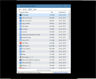 Gunakan Software  Geek Uninstaller Untuk Uninstall Program Di Windows 10