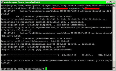 Download di Rapidshare dengan Wget