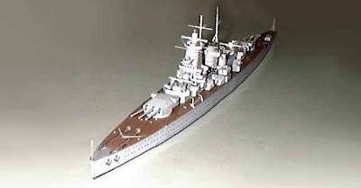 Battleships Admiral Graf Spee Papercraft Replika, German