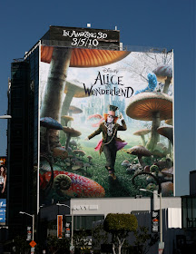 Mad Hatter Alice in Wonderland movie billboard