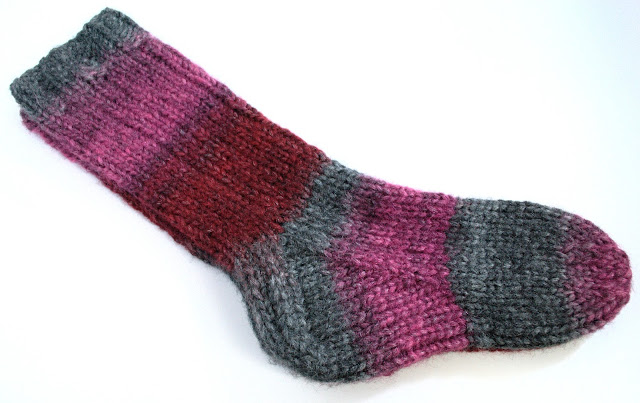 Hand Knit Socks, Knitting, Tivoli Haven Yarn, Chunky Slouch Socks