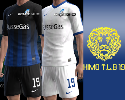 PES 2013 Atalanta B.C. Home & Away Kit 2016-17