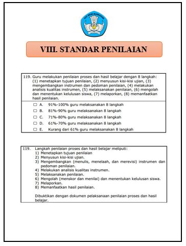  Standar Penilaian Format Microsoft Word ✔ Download Cover / Sampul Map Akreditasi 2019 Standar Kompetensi VIII (8) Standar Penilaian Format Word