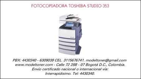 FOTOCOPIADORA TOSHIBA STUDIO 353