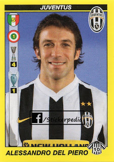 Del Piero calciatori panini figurine stickers juventus padova italy