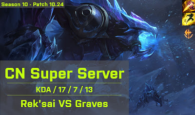 Reksai JG vs Graves - CN Super Server 10.24