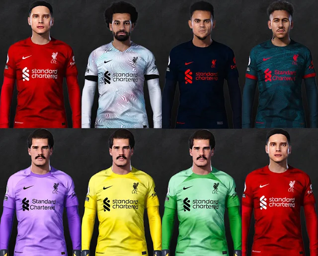 Liverpool New Premier League Kits Season 2022-2023 For eFootball PES 2021