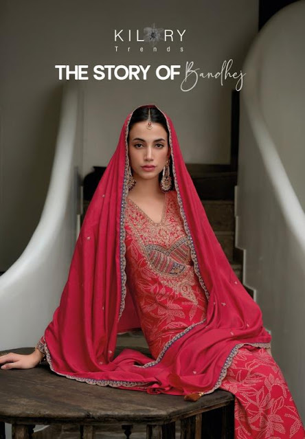 Kilory The Story Of Bandhej Digital Foil Printed Salwar Kameez Wholesaler Online