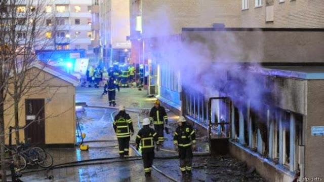Salah Satu Masjid di Swedia Dibakar Saat Dzuhur
