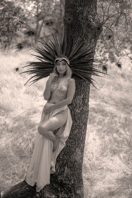 Yvette Marie Ramirez cosplay fantasy implied nude nature photoshoot